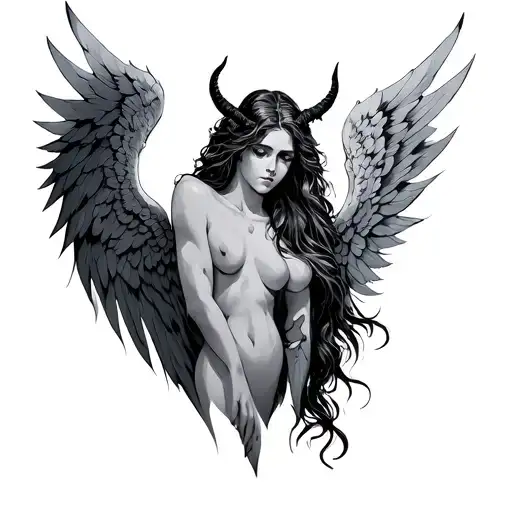 Angel Wing And Demon