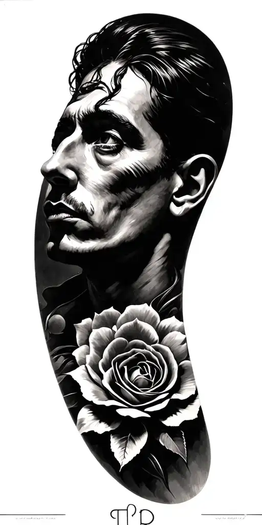 Salvador Dali Tattoo Reference