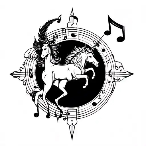 Sagittarius And Music Note