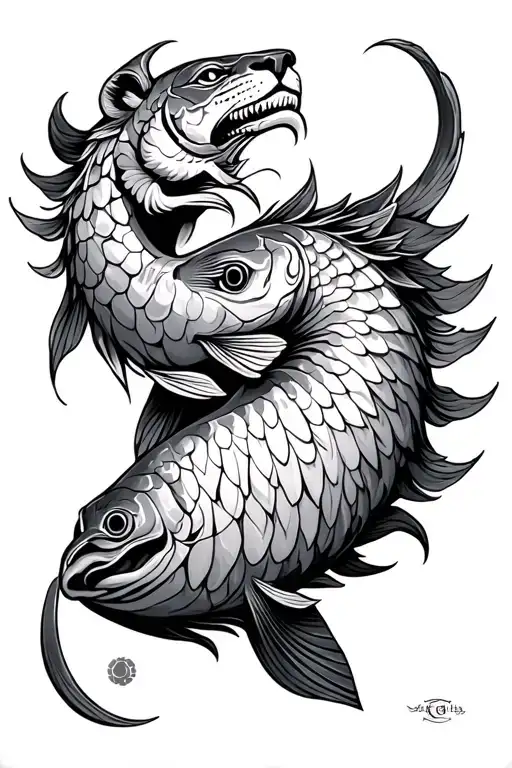 Zodiac Sign Leon Acquario Pesci