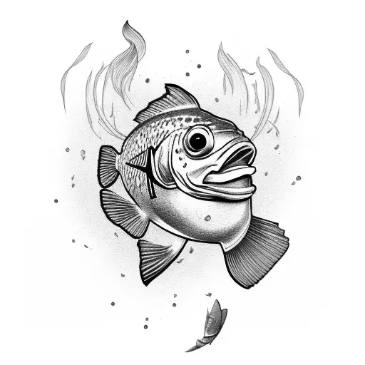 Fish Cooking Bbq Ribs