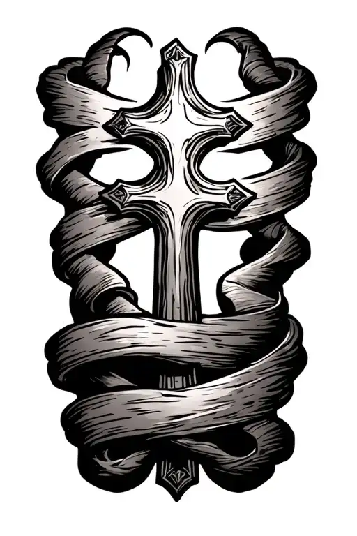 Methodist Cross Wrapped