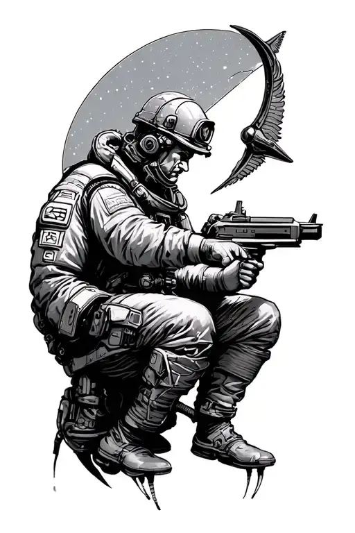 Sagittarius And Flight Engineer Working