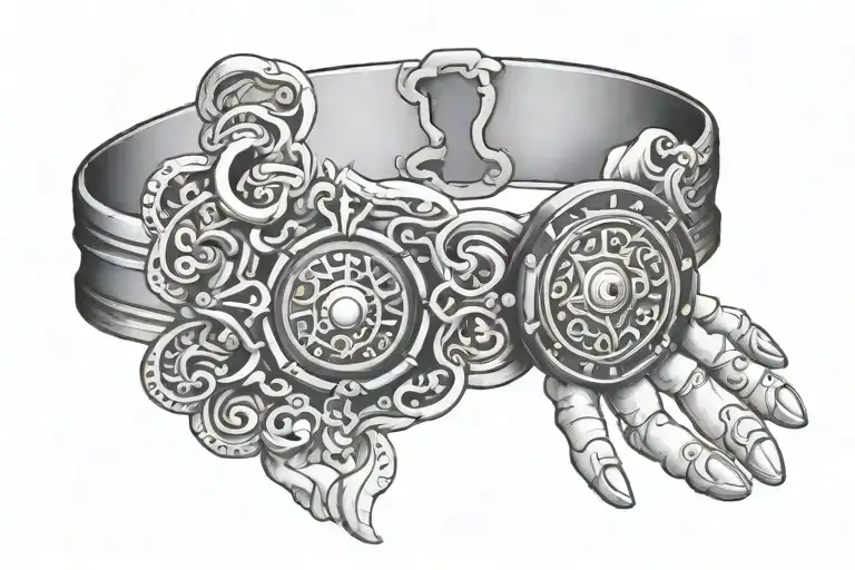 Amulet In The Form Of A Bracelet On The Hand