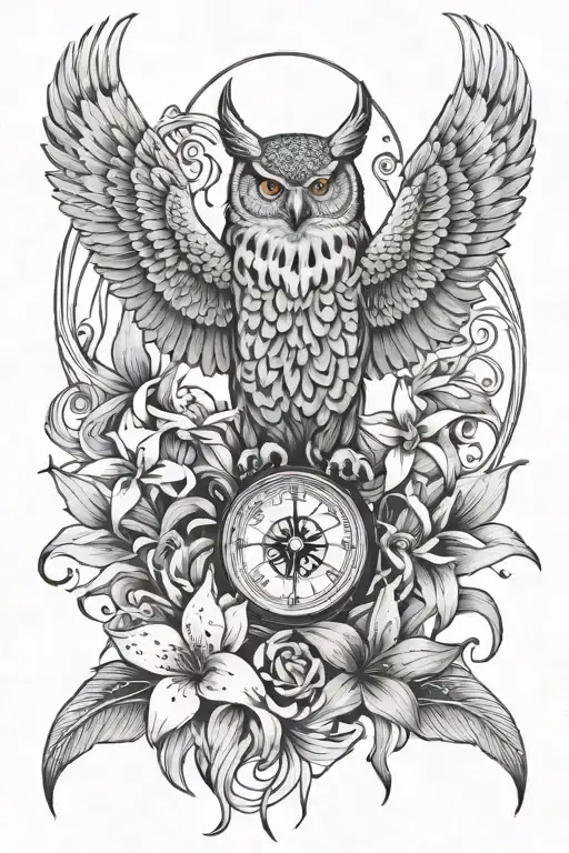 Dog Wood Flower Tiger Lilies Japanese Spider Lily Hummingbird Eagle Compass Owl Bunny