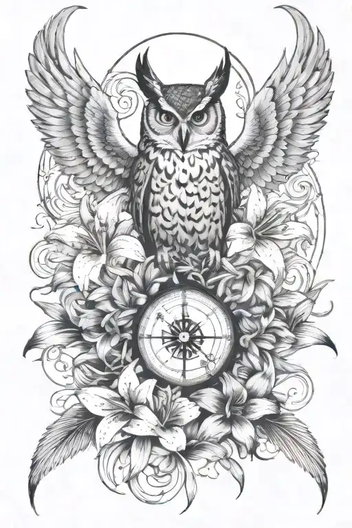 Dog Wood Flower Tiger Lilies Japanese Spider Lily Hummingbird Eagle Compass Owl Bunny