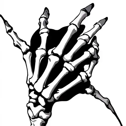 Skeleton Hand Llj On Wrist