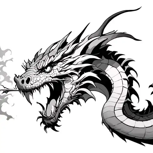 Dragon Breathing Fire Into Warfare