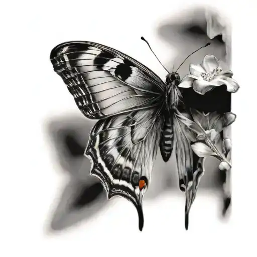 Half Butterfly Half Moth