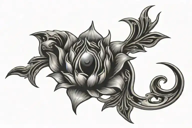 Lotos Necklace Bullet Hole