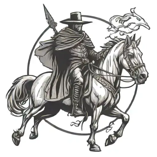 Headless Horseman Holding Pumpkin