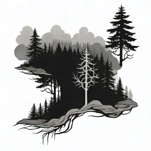 Neverending Annihilated Winter Minous Dark Forest