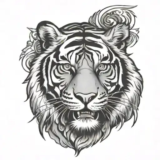 Background For Tiger Head