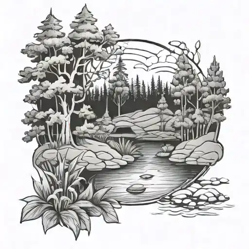 Forest And Pond Tribute