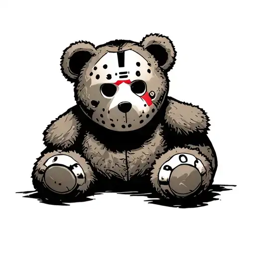 Half Jason Voorhees Half Teddy Bear