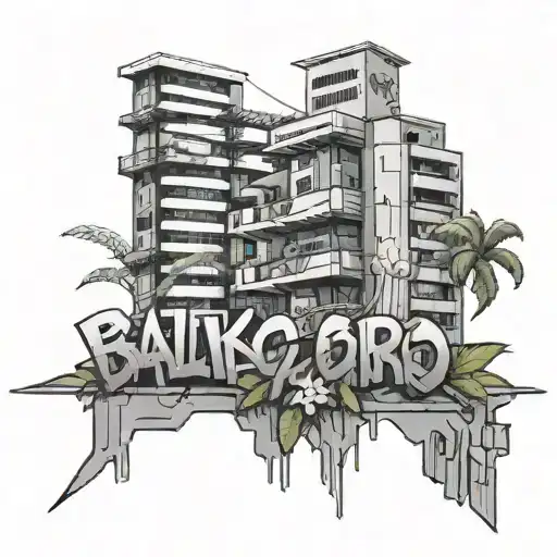 High-rise Buildings With Balconies Graffiti And Hidden Details Football Weed And Tus Koblenz