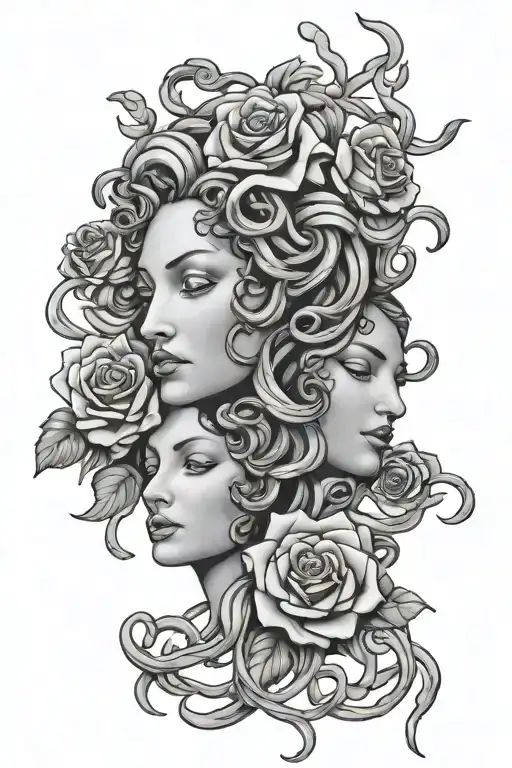 Medusa Intertwined Roses
