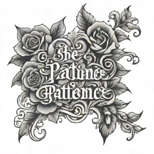 Be Patience Quote Only