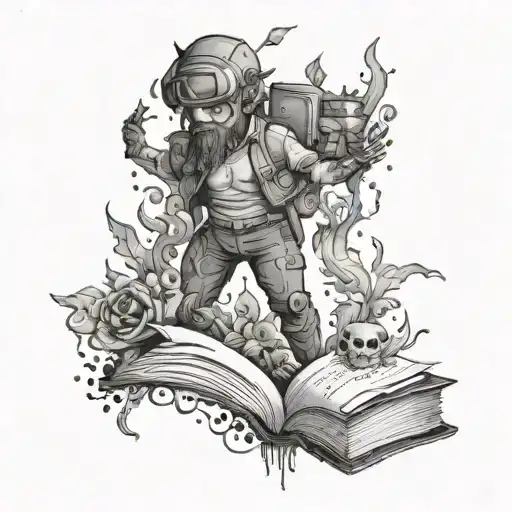 A Person Who Is A Mixture Of Book And Human