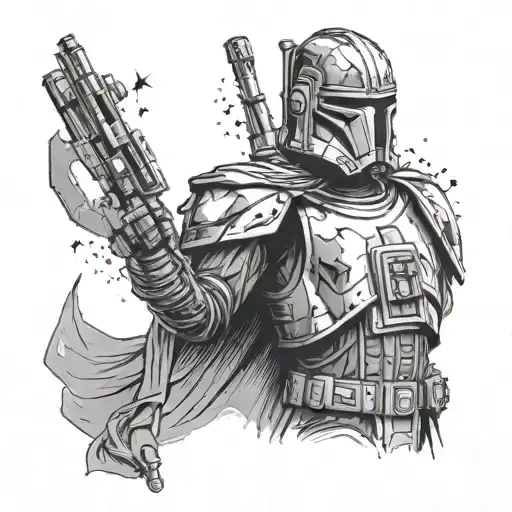 Star Wars Theme Sleeve With Textured Armor