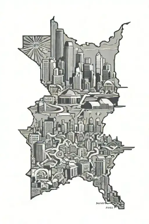 Dallas Texas State Outline
