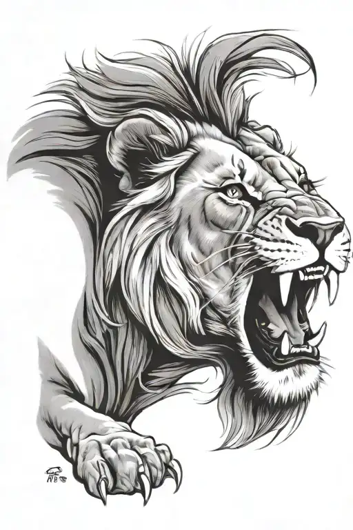 Lion Roaring