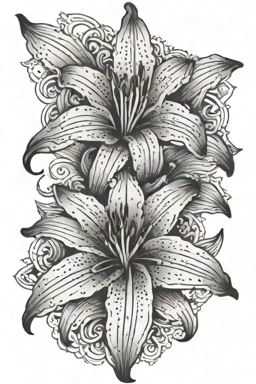 Lily Flower Blooming With The Word 'Heavenly'