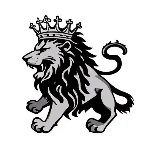 Chelsea Fc Logo Lion Wearing A Crown