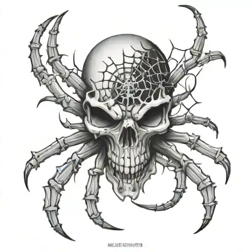 Brain Spider Skull Made