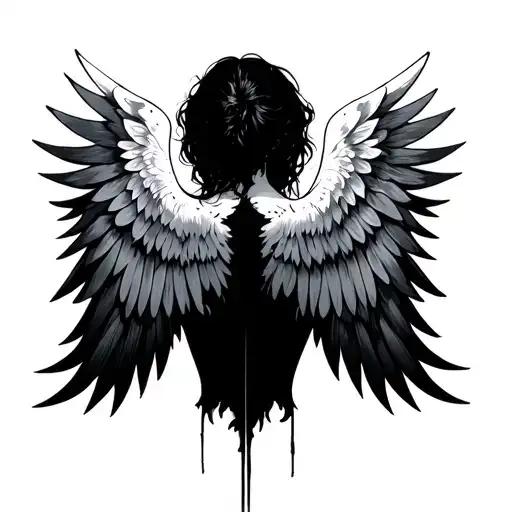 Black Wings On The Back