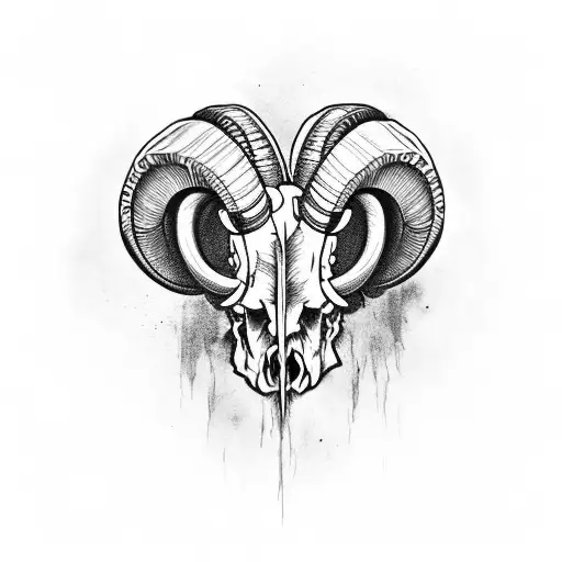 Ram Skull Flowers Filigrin