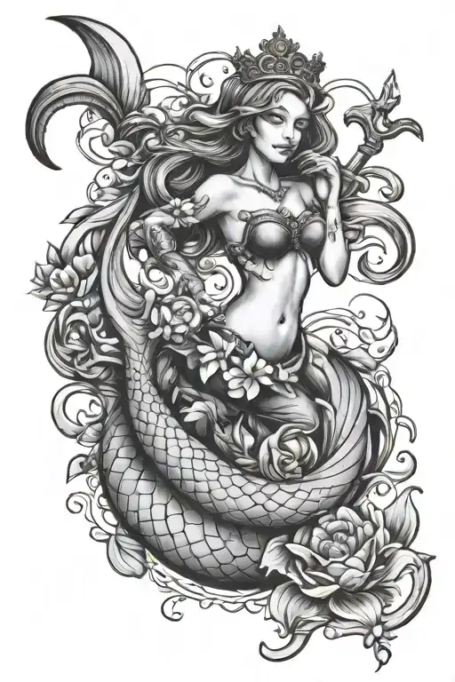 Anchor Mermaid Cherryblossum