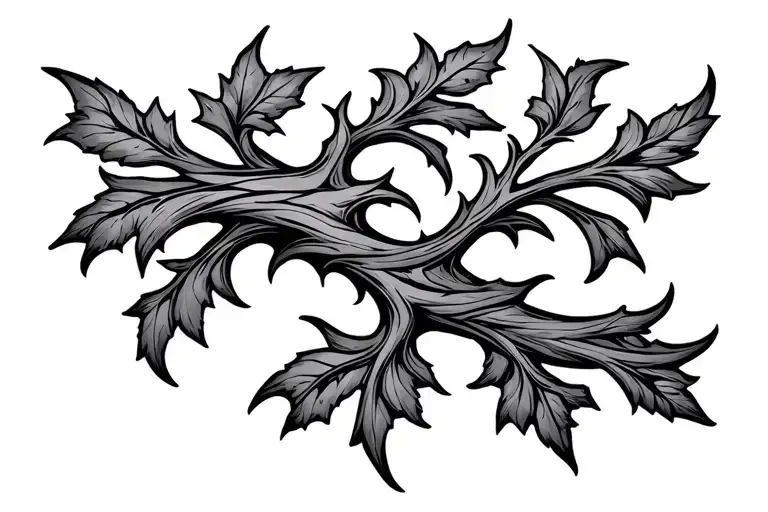 Thorn Vine Thin Line