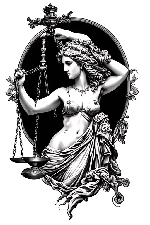 Lady Justice Realism Style