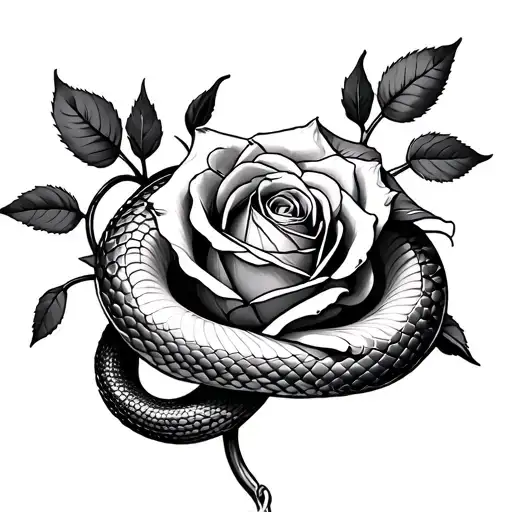 Rose And Snake