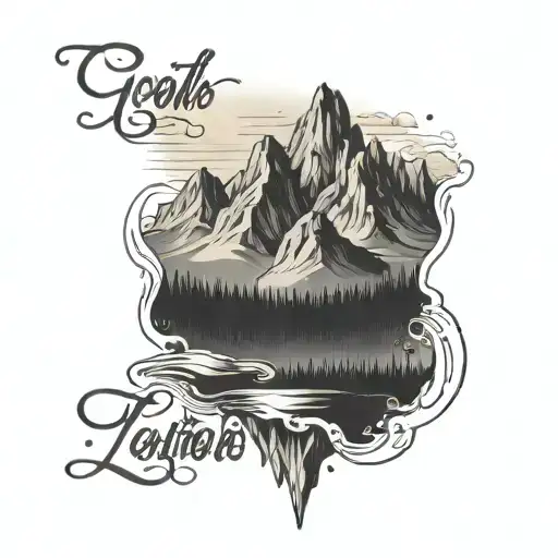 Mountain With Writing Lyrics