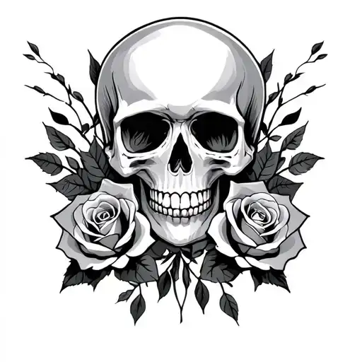 Skull And Roses
