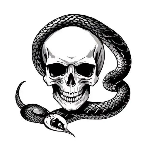 Skull And Serpent