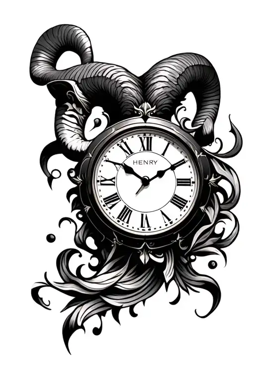 Clock Aries Henry