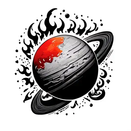 Stone Jaspe Rouge Planet Mars Feux Belier