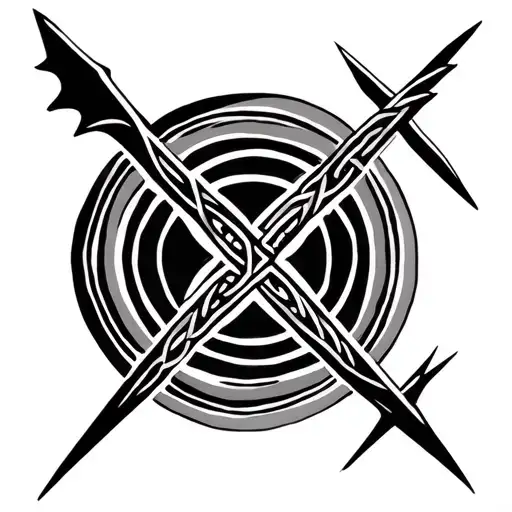 Celtic Symbol Geometric Abstract Sagittarius