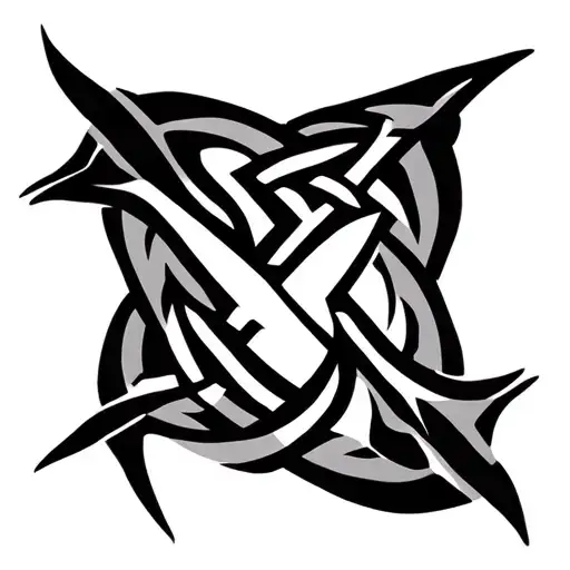 Celtic Symbol Geometric Abstract Sagittarius