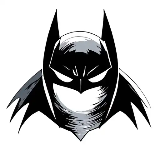 Batman Logo With Moon Rising