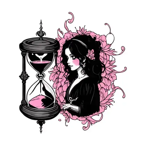Sablier Hourglass Daughter Pink Morte