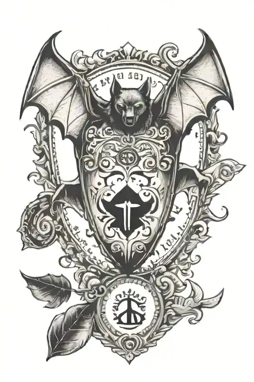 Bat With Ouija Planchette