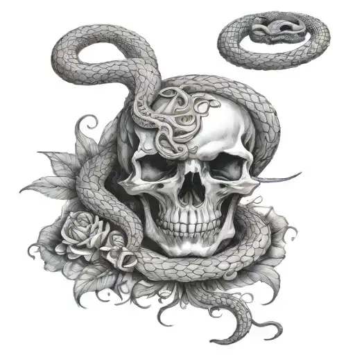 Skull And Snake