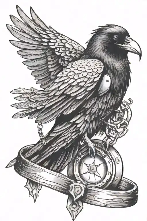 Raven With A Ring And Bullets