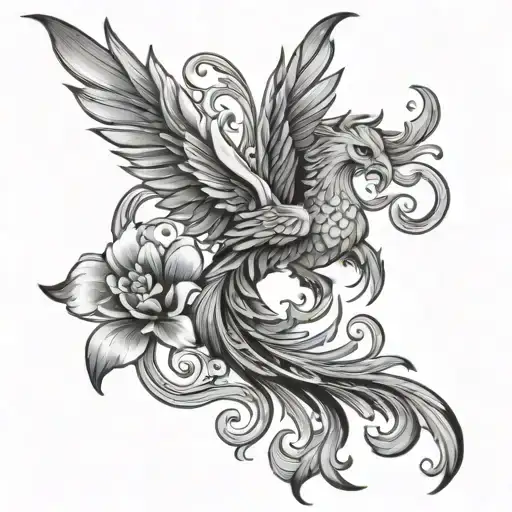 Phoenix On Fleur-de-lis