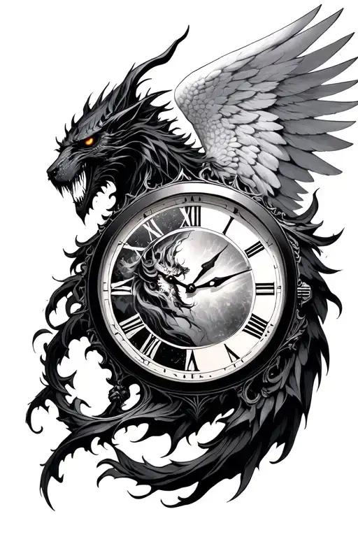 Dark Angel Half Demon Infinite Time Piece