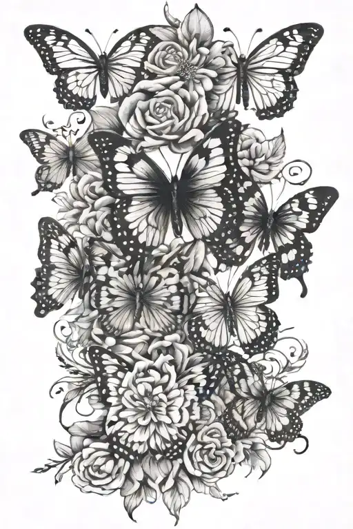 Floral Tiger Butterflies